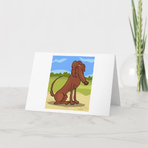 Pure Bred Irish Setter Dog Card
