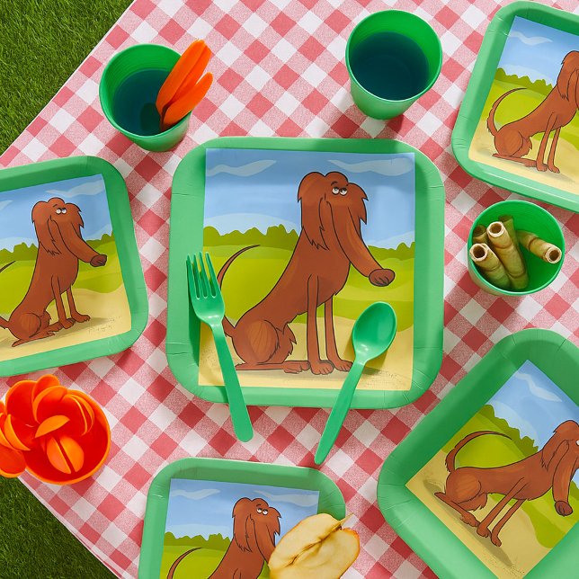 Pure Bred Irish Setter Dog Paper Plates (Creator Uploaded)