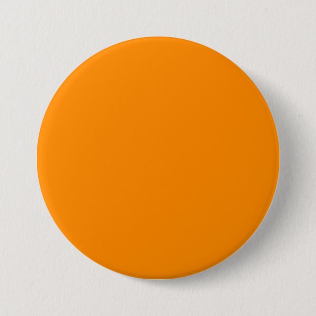 Pure Bright Orange Customised Template Blank 7.5 Cm Round Badge (Front)