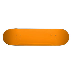 Pure Bright Orange Customised Template Blank Skateboard