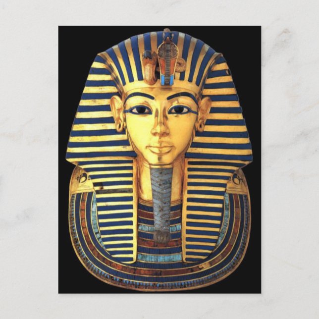 Pure Burial Gold Mask of Pharaoh Tutankhamun Postcard (Front)