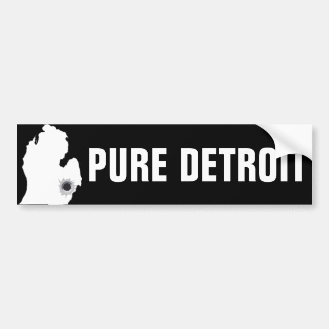 Pure Detroit Bumper Sticker (Front)