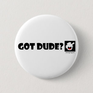 PURE DUDE-1 Magnets, Stickers, Buttons