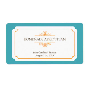 Pure elegance solid teal frame kitchen stickers