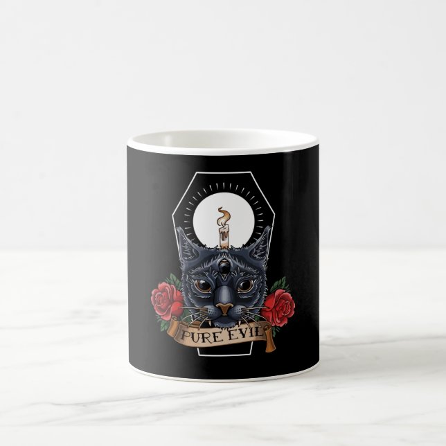 Pure Evil Cat Coffee Mug (Center)