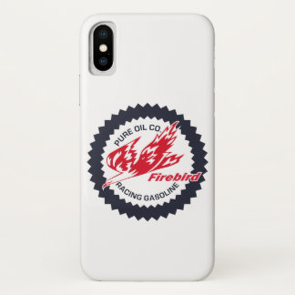 Pure Firebird Racing Gasoline vintage sign. iPhone X Case