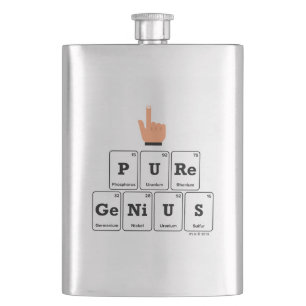 Pure Genius Hip Flask