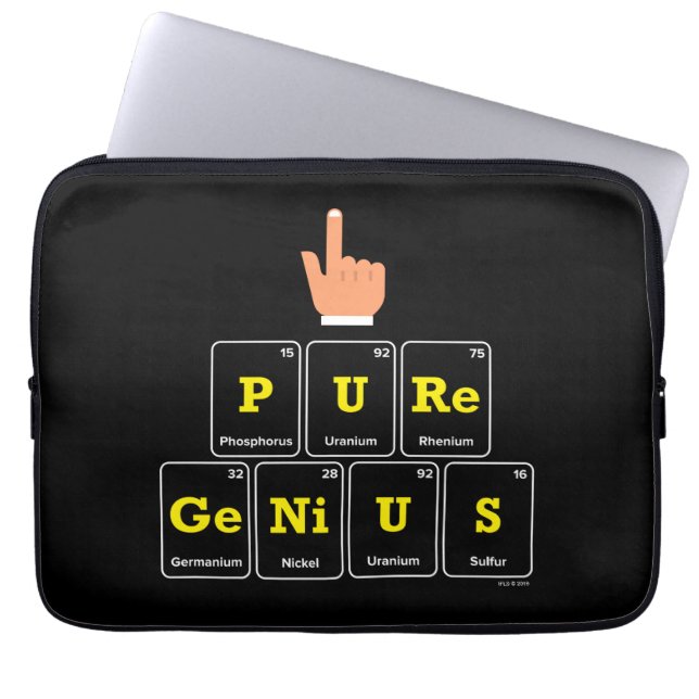 Pure Genius Laptop Sleeve (Front)