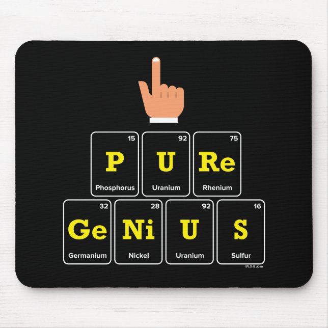 Pure Genius Mouse Pad (Front)