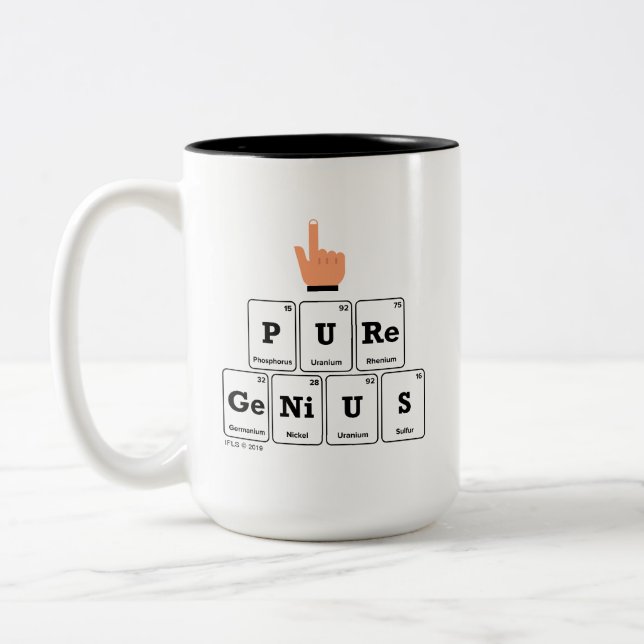 Pure Genius Two-Tone Coffee Mug (Left)