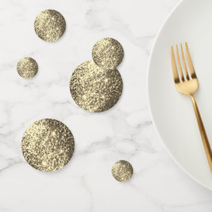 Pure Gold Faux Glitter Confetti