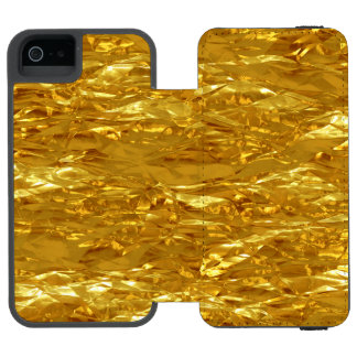 PURE GOLD FOIL Pattern + your text / photo Incipio Watson™ iPhone 5 Wallet Case