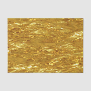 PURE GOLD FOIL Pattern + your text / photo Tissue Paper