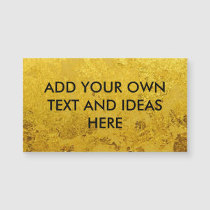 PURE GOLD LEAF Pattern + your text / ideas