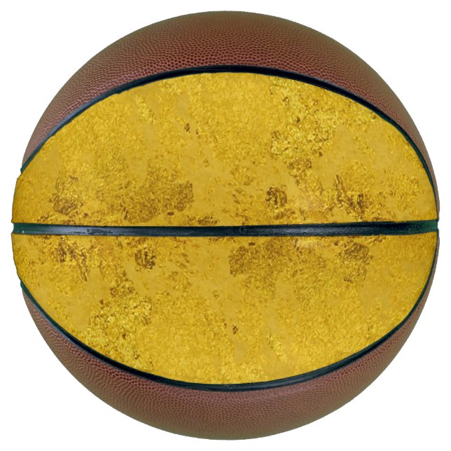 PURE GOLD LEAF Pattern + your text / photo Basketball (Front)