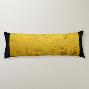 PURE GOLD LEAF Pattern + your text / photo Body Cushion