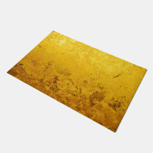 PURE GOLD LEAF Pattern + your text / photo Doormat