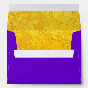 PURE GOLD LEAF Pattern + your text / photo Envelopes