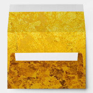 PURE GOLD LEAF Pattern + your text / photo Envelopes