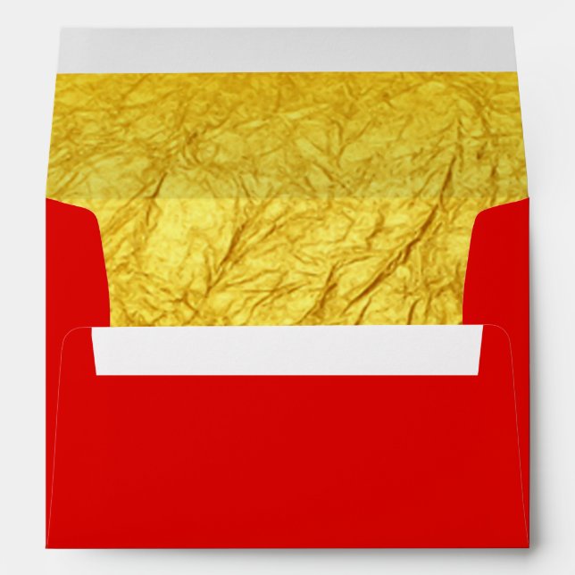 PURE GOLD PAPER Pattern + your text / photo Envelopes (Back (Bottom))