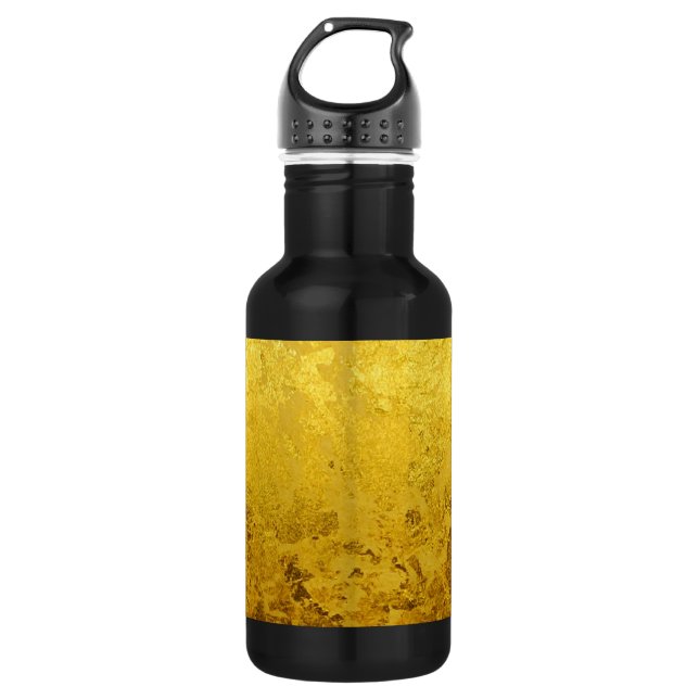PURE GOLD pattern / gold leaf 532 Ml Water Bottle (Front)