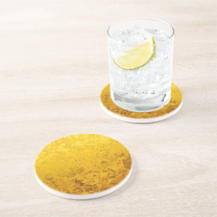 PURE GOLD pattern / gold leaf Coaster