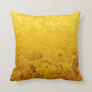 PURE GOLD pattern / gold leaf Cushion