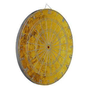 PURE GOLD pattern / gold leaf Dartboard