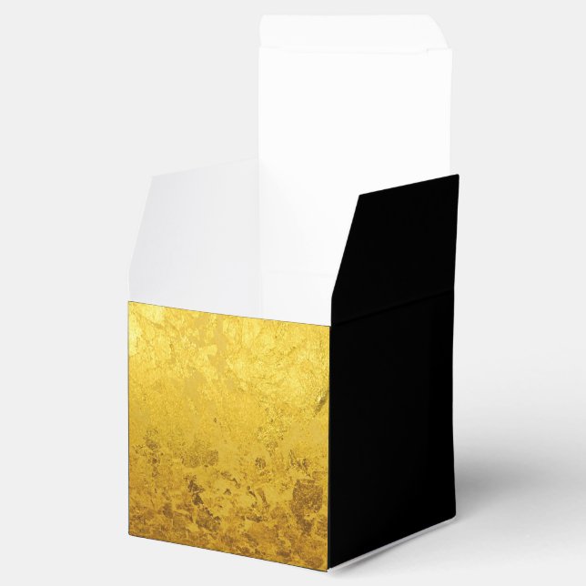 PURE GOLD pattern / gold leaf Favour Box (Opened)