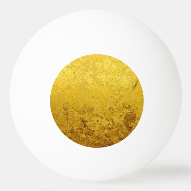 PURE GOLD pattern / gold leaf Ping Pong Ball (Back)