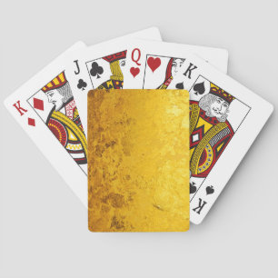 PURE GOLD pattern / gold leaf Playing Cards