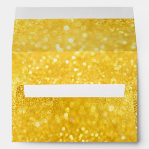 PURE GOLD Sparkles Pattern + your text / photo Envelope