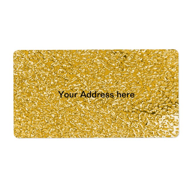 PURE GOLD Splatter Pattern + your text (Front)