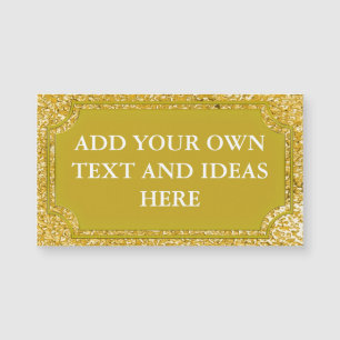 PURE GOLD Splatter Pattern + your text / ideas