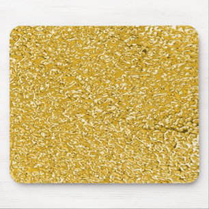 PURE GOLD Splatter Pattern + your text Mouse Pad