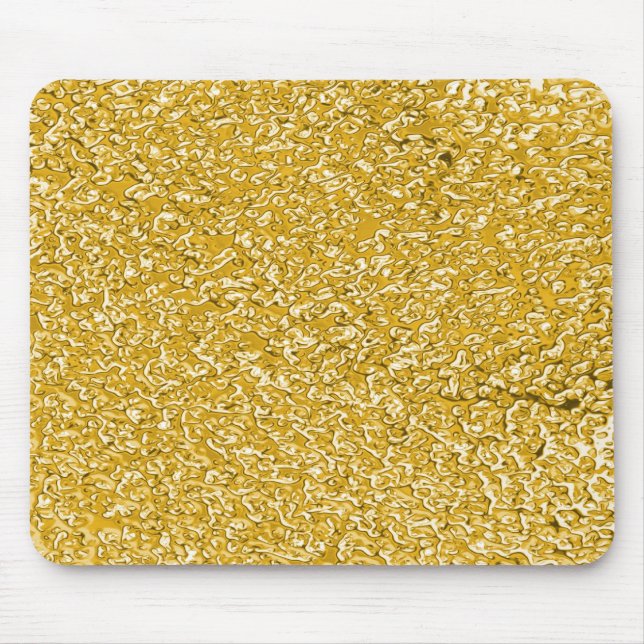 PURE GOLD Splatter Pattern + your text Mouse Pad (Front)