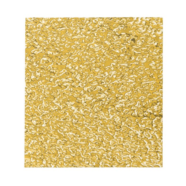 PURE GOLD Splatter Pattern + your text Notepad (Front)