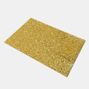 PURE GOLD Splatter Pattern + your text / photo Doormat