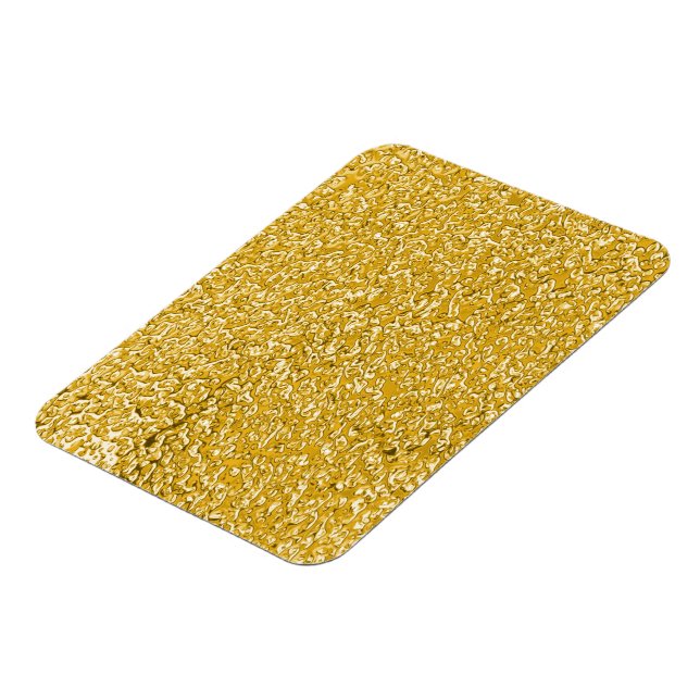 PURE GOLD Splatter Pattern + your text / photo Magnet (Left Side)