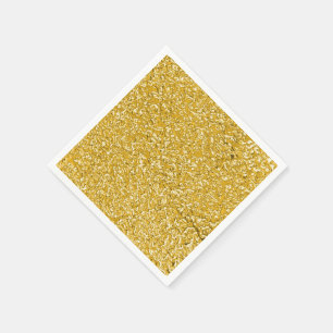 PURE GOLD Splatter Pattern + your text / photo Napkin