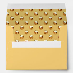 PURE GOLDEN PEARLS Pattern + your text / photo Envelope