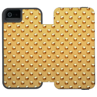 PURE GOLDEN PEARLS Pattern + your text / photo Incipio Watson™ iPhone 5 Wallet Case