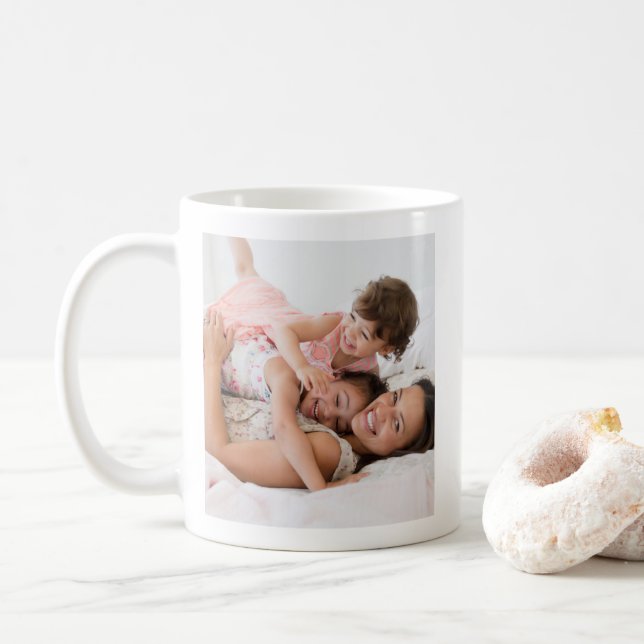 Pure Happiness Family Joy Photo Mug (With Donut)