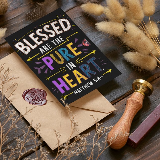 Pure Heart Blessings Postcard (Creator Uploaded)