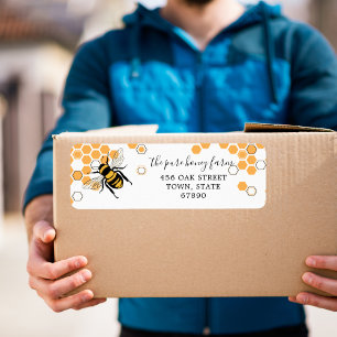 Pure Honey Custom Food   Return Address Labels