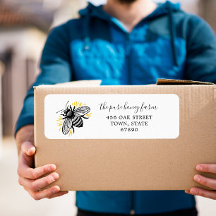 Pure Honey Custom Food Return Address Labels