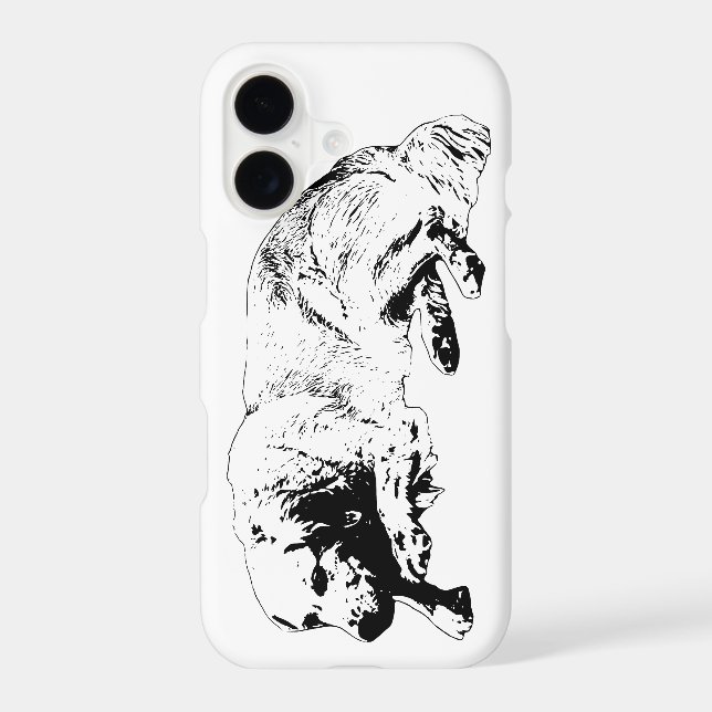 Pure Ink Sleeping Dog Adds Graphic Confidence To T iPhone Case (Back)