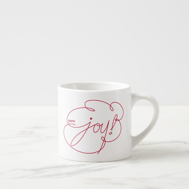 pure JOY - Bold CloudS - Christmas Edition Red - Espresso Cup (Right)