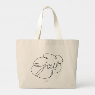 pure JOY - Bold CloudS Large Tote Bag