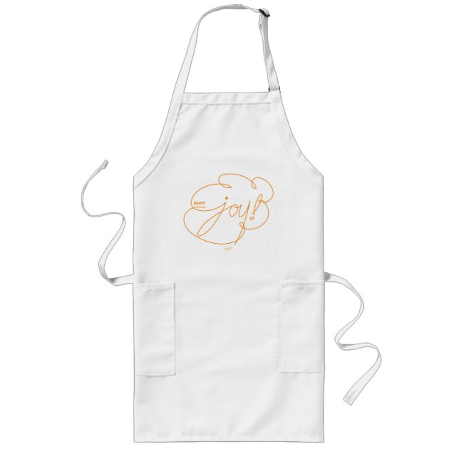 pure JOY - Bold CloudS - O Long Apron (Front)